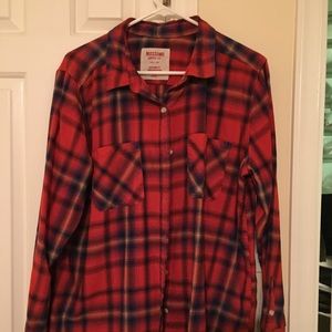 Red and Navy Flannel
